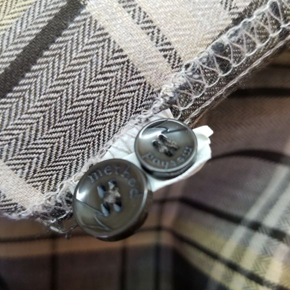 Method Button Down Shirt Mens Size XXL Tan Plaid - Picture 16 of 16